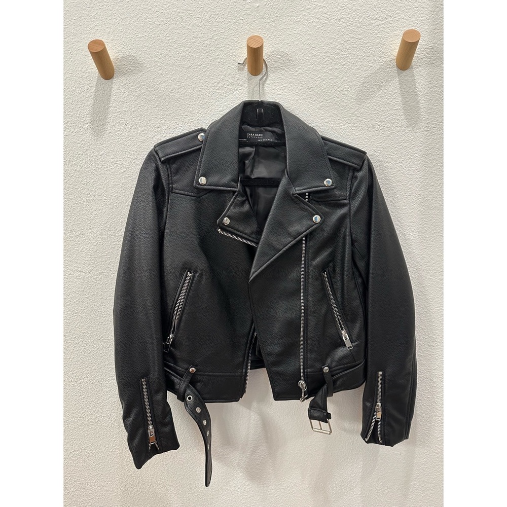 ZARA FAUX LEATHER MOTO JACKET
